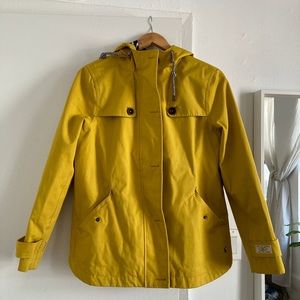 Size 8 Joules Yellow Rain Jacket